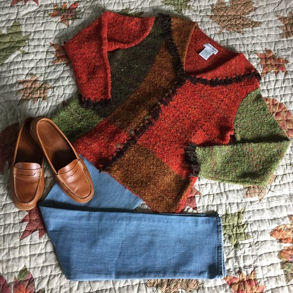 NorthStyle Sweaters - NorthStyle Sweater in Autumn Patchwork (NWOT)
